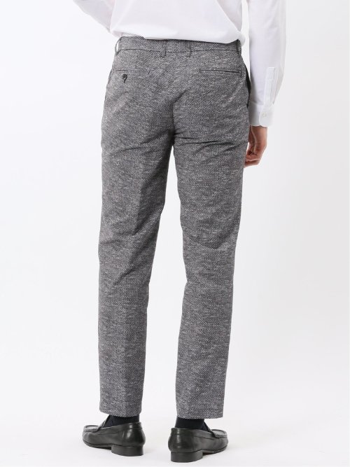 ウォッシャブル メッシュプリント ノータック パンツ(セットアップ可能)