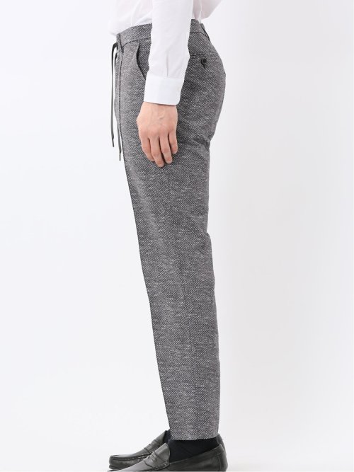 ウォッシャブル メッシュプリント ノータック パンツ(セットアップ可能)