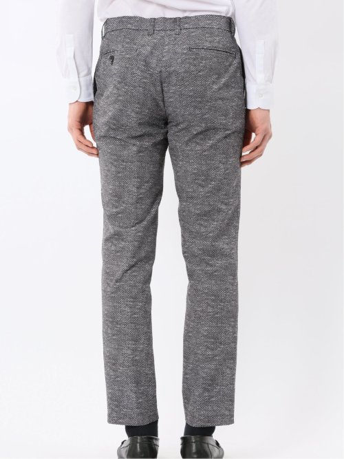 ウォッシャブル メッシュプリント ノータック パンツ(セットアップ可能)