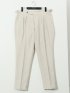 【大きいサイズ】ジーステージ/G-stage 綿麻ヘリンボン ツータック パンツ(セットアップ可能)