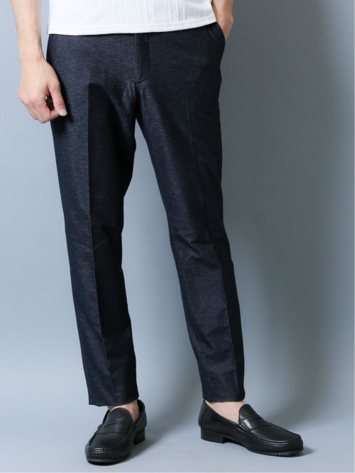 ストレッチシャンブレー ノータックスラックス(セットアップ可能)