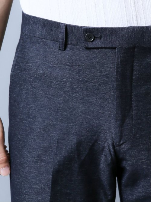 ストレッチシャンブレー ノータックスラックス(セットアップ可能)