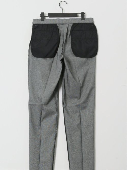 クロスストレッチ スリムフィット ノータックスラックス バーズアイグレー(セットアップ可能)