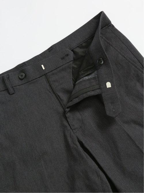 クロスストレッチ裏起毛 スリムフィット ノータックスラックス ピケグレー(セットアップ可能)