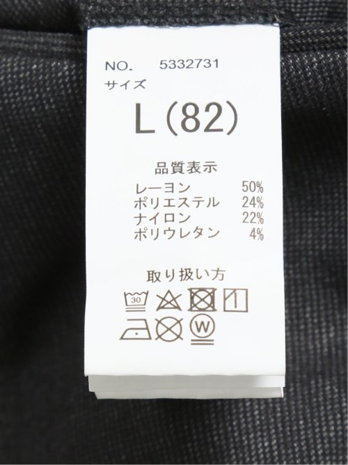 クロスストレッチ裏起毛 スリムフィット ノータックスラックス ピケグレー(セットアップ可能)