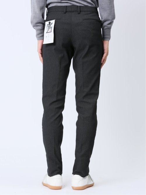 クロスストレッチ裏起毛 スリムフィット ノータックスラックス ピケグレー(セットアップ可能)