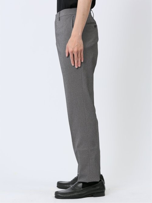 クロスストレッチ スリムフィット ノータックスラックス バーズアイモノトーン(セットアップ可能)