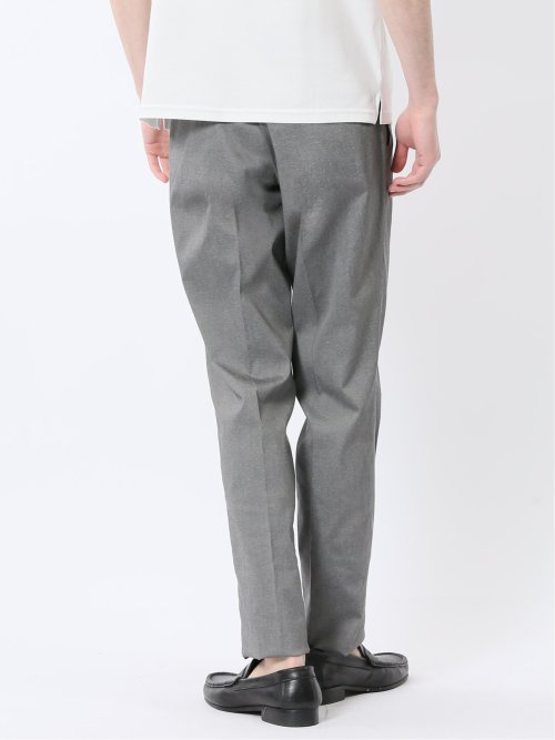 クロスストレッチ スリムフィット ノータックスラックス ライトグレー(セットアップ可能)