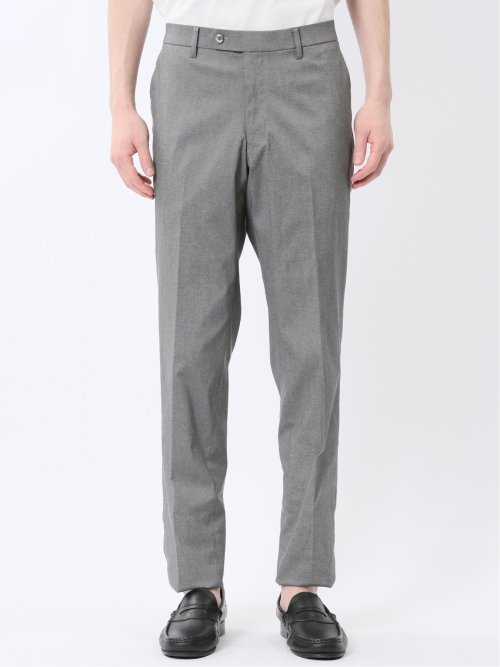 クロスストレッチ スリムフィット ノータックスラックス ライトグレー(セットアップ可能)