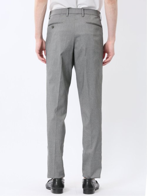 クロスストレッチ スリムフィット ノータックスラックス ライトグレー(セットアップ可能)