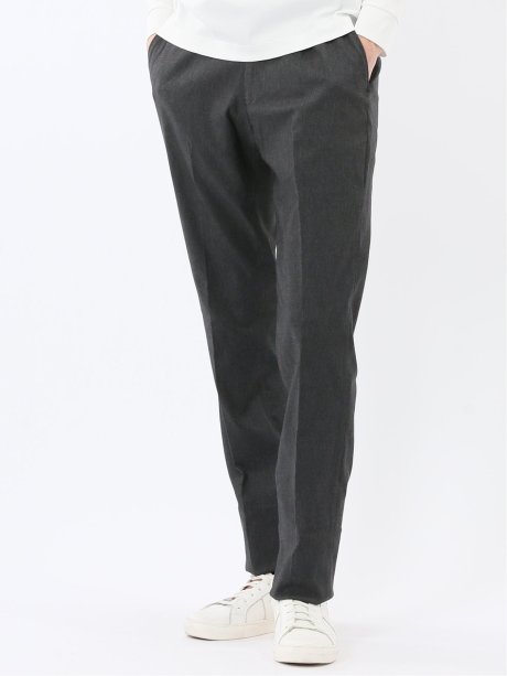 クロスストレッチ スリムフィット ノータックスラックス 黒(セットアップ可能)