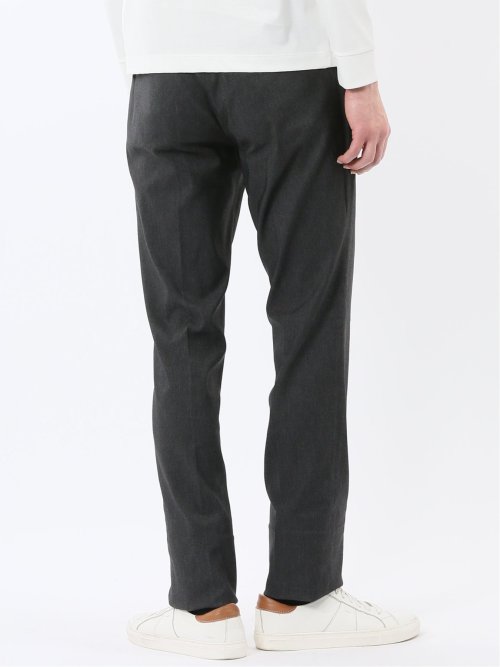 クロスストレッチ スリムフィット ノータックスラックス 黒(セットアップ可能)