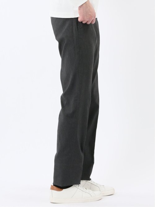 クロスストレッチ スリムフィット ノータックスラックス 黒(セットアップ可能)