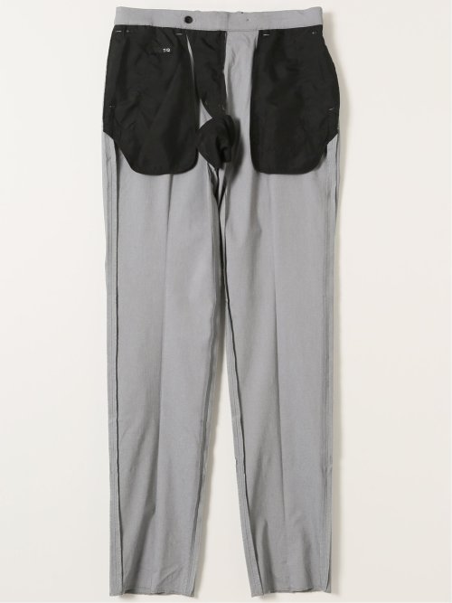 クロスストレッチ スリムフィット ノータックスラックス ライトグレー(セットアップ可能)