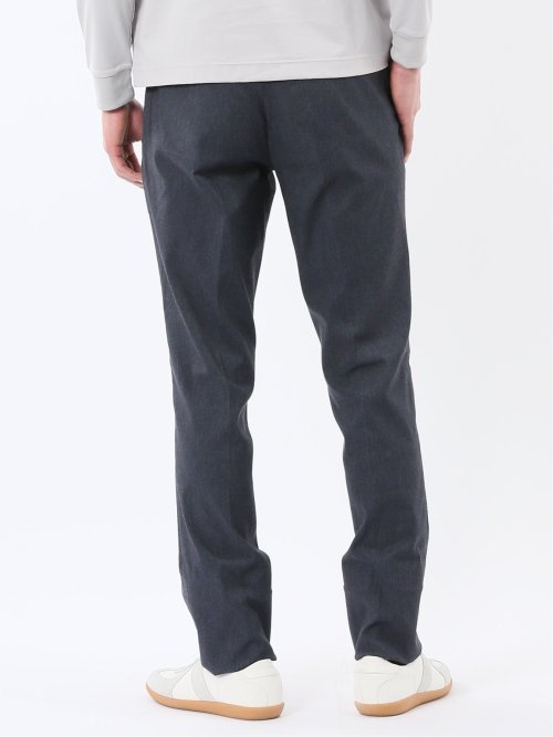 クロスストレッチ スリムフィット ノータックスラックス 紺(セットアップ可能)