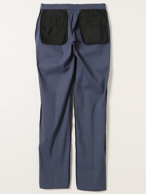 クロスストレッチ スリムフィット ノータックスラックス 青(セットアップ可能)