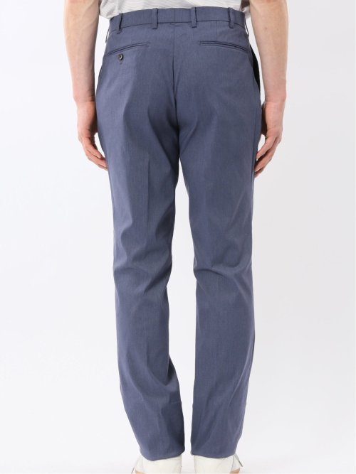 クロスストレッチ スリムフィット ノータックスラックス 青(セットアップ可能)