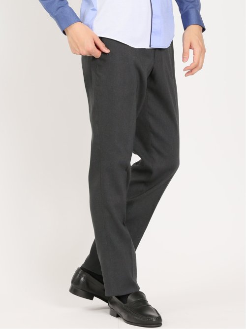 クロスストレッチ スリムフィット ノータックスラックス カルゼグレー