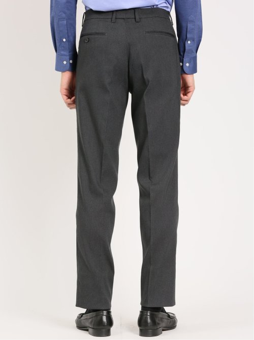 クロスストレッチ スリムフィット ノータックスラックス カルゼグレー