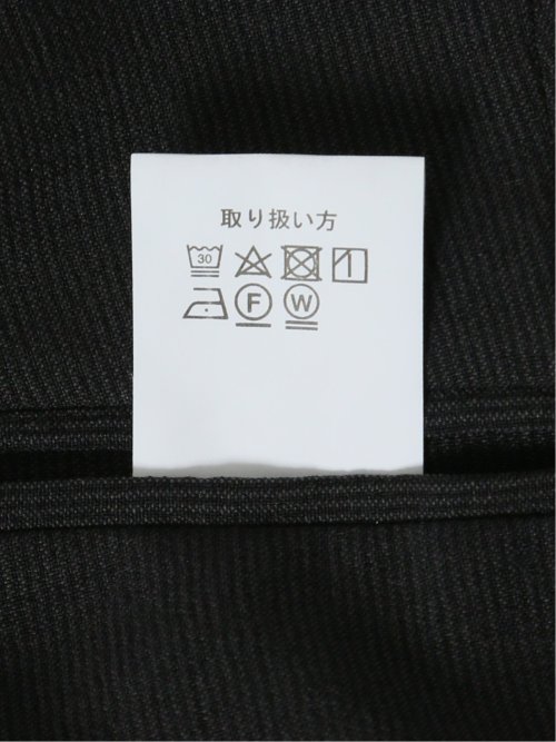 ウールライク スリムフィット ノータックスラックス ピケグレー