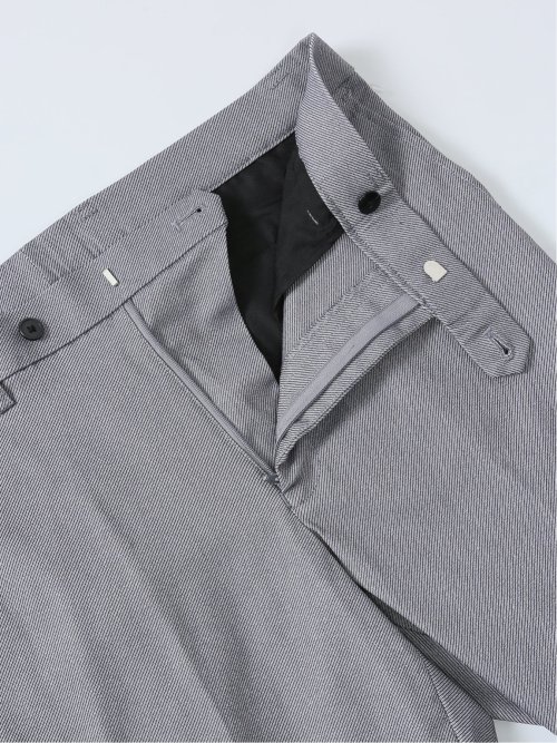 クロスストレッチ スリムフィット ノータックスラックス カルゼライトグレー