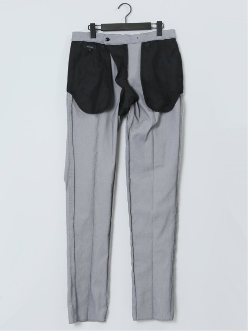 クロスストレッチ スリムフィット ノータックスラックス カルゼライトグレー