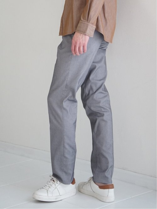 クロスストレッチ スリムフィット ノータックスラックス カルゼライトグレー