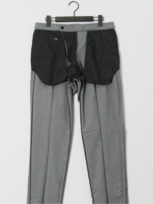 クロスストレッチ スリムフィット ノータックスラックス バーズアイモノトーン(セットアップ可能)