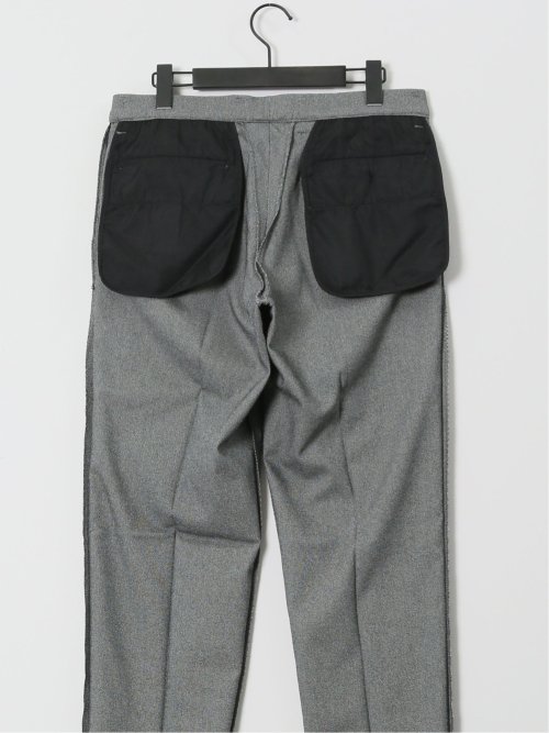 クロスストレッチ スリムフィット ノータックスラックス バーズアイモノトーン(セットアップ可能)