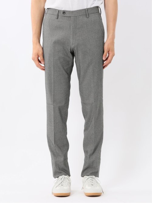 クロスストレッチ スリムフィット ノータックスラックス バーズアイモノトーン(セットアップ可能)