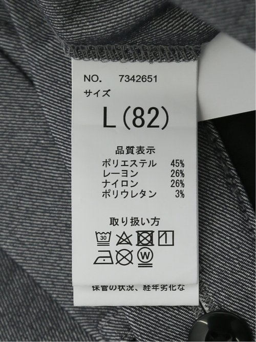 クロスストレッチ スリムフィット ノータックスラックス ライトグレー(セットアップ可能)