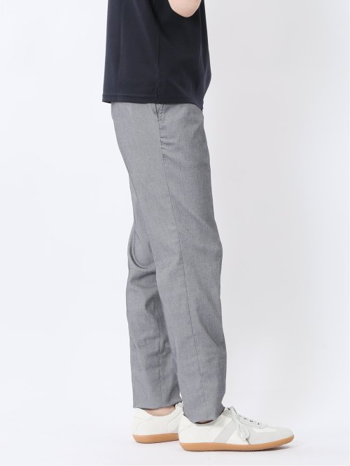 クロスストレッチ スリムフィット ノータックスラックス ライトグレー(セットアップ可能)