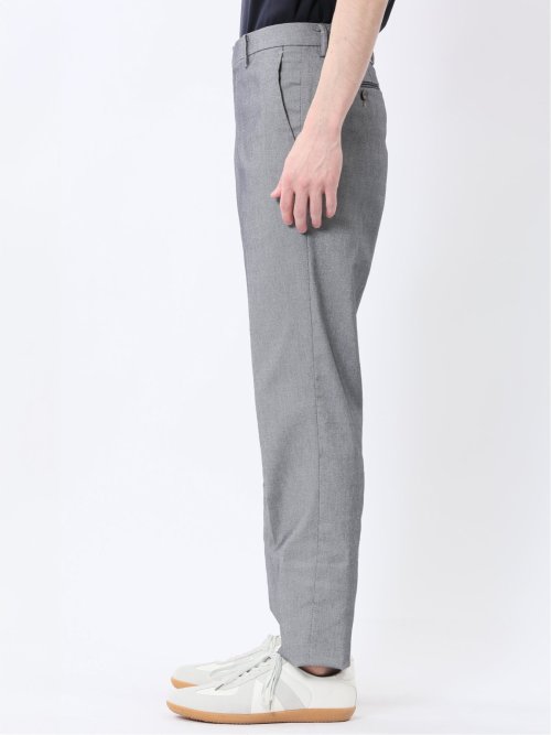 クロスストレッチ スリムフィット ノータックスラックス ライトグレー