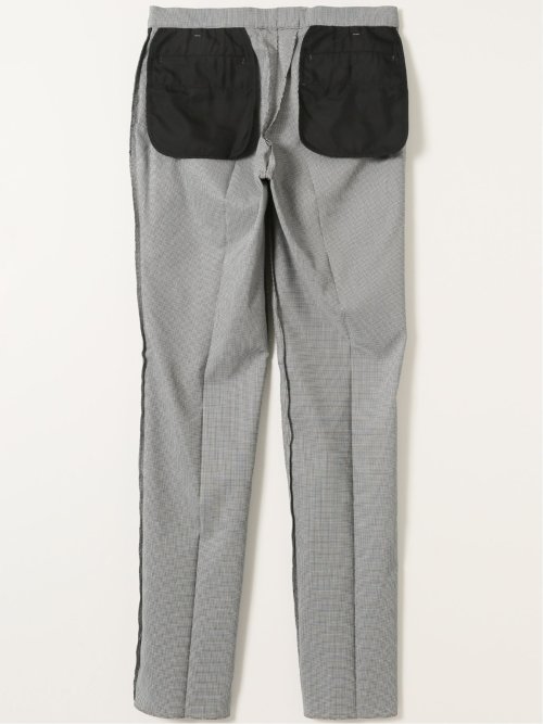 クロスストレッチ スリムフィット ノータックスラックス 千鳥(セットアップ可能)