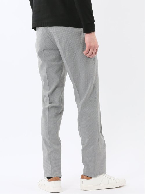 クロスストレッチ スリムフィット ノータックスラックス 千鳥(セットアップ可能)