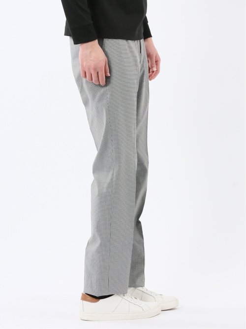 クロスストレッチ スリムフィット ノータックスラックス 千鳥(セットアップ可能)