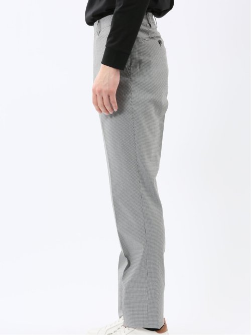 クロスストレッチ スリムフィット ノータックスラックス 千鳥(セットアップ可能)