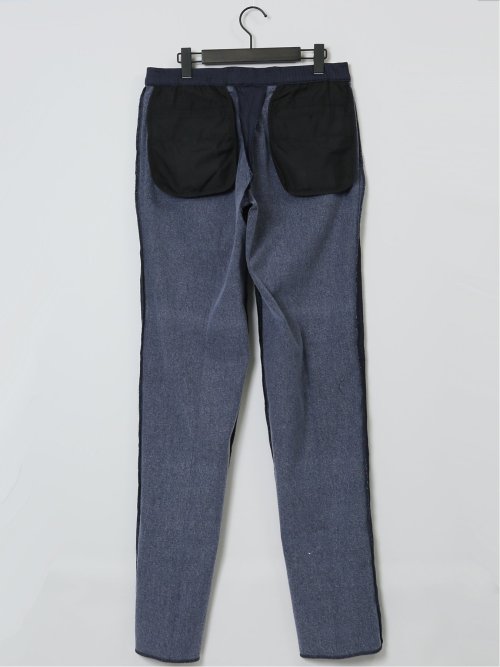 クロスストレッチ裏起毛 スリムフィット ノータックスラックス