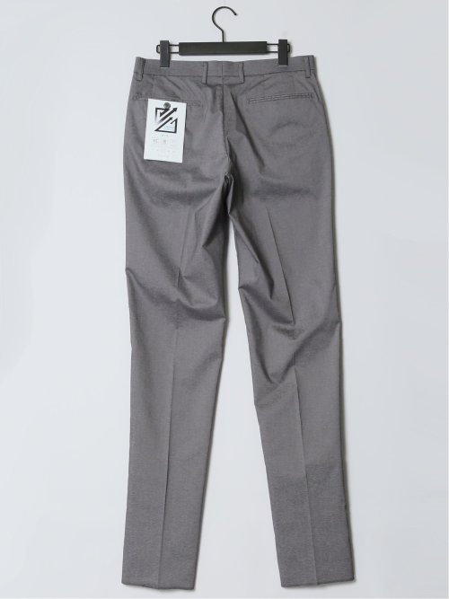 クロスストレッチ スリムフィット ノータックスラックス ライトグレー(セットアップ可能)