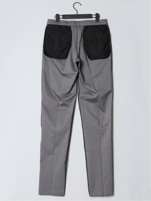 クロスストレッチ スリムフィット ノータックスラックス ライトグレー(セットアップ可能)