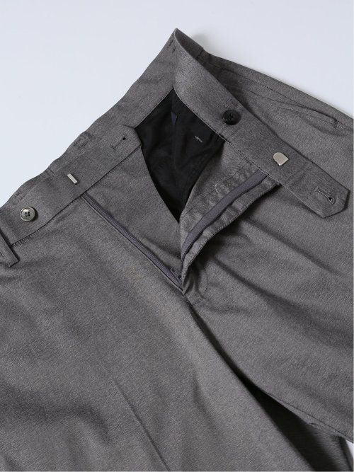 クロスストレッチ スリムフィット ノータックスラックス ライトグレー(セットアップ可能)