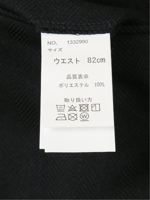 トラベスト/TRABEST スリムフィット ノータックスラックス ヘリンボンターコイズ