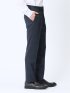 トラベスト/TRABEST スリムフィット ノータックスラックス グレンチェック紺