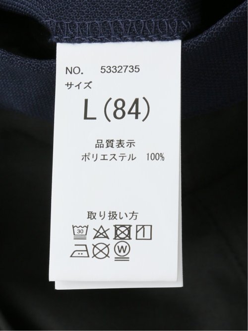 ウールライク スリムフィット ノータックスラックス ドビー紺