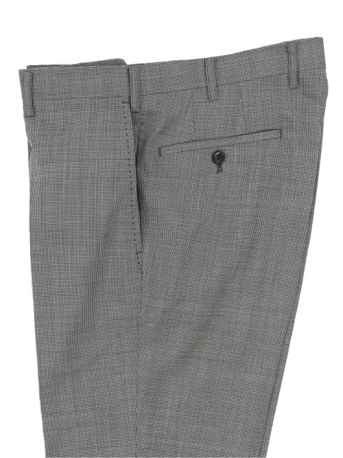 クールマックス/COOLMAX レギュラーフィット ウール混千鳥柄スラックス