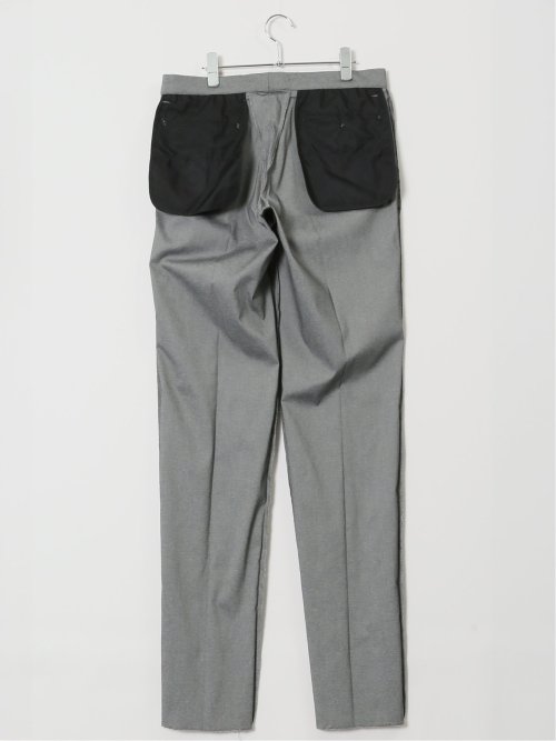 ストレッチ スリムフィット ノータックスラックス ライトデニム調(セットアップ可能)