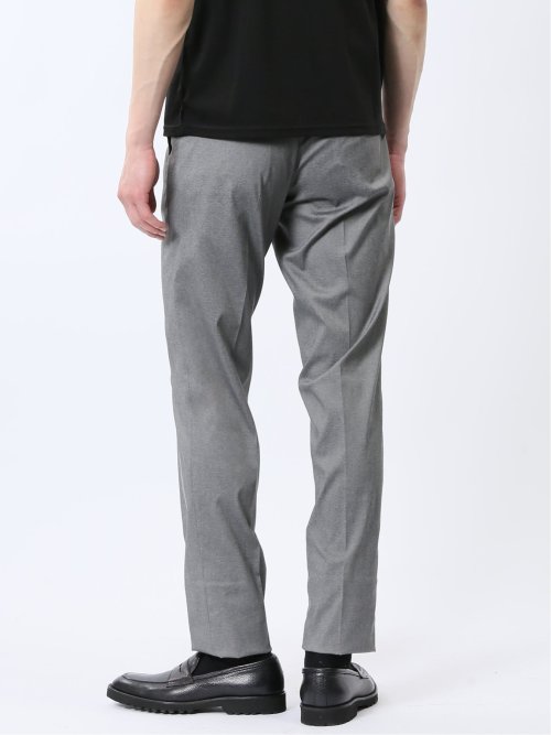 ストレッチ スリムフィット ノータックスラックス ライトデニム調(セットアップ可能)