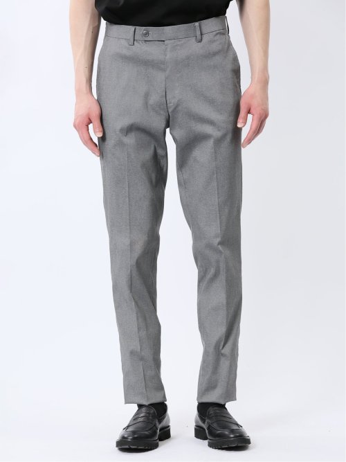 ストレッチ スリムフィット ノータックスラックス ライトデニム調(セットアップ可能)