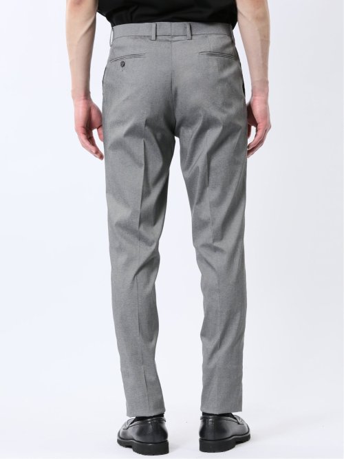 ストレッチ スリムフィット ノータックスラックス ライトデニム調(セットアップ可能)