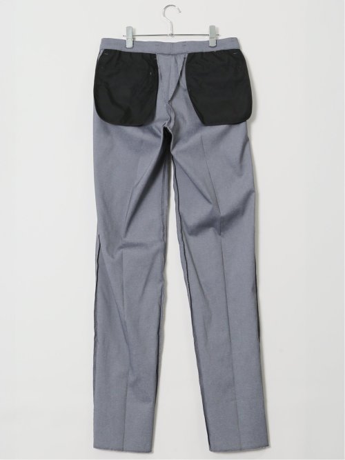 ストレッチ スリムフィット ノータックスラックス ライトデニム調(セットアップ可能)